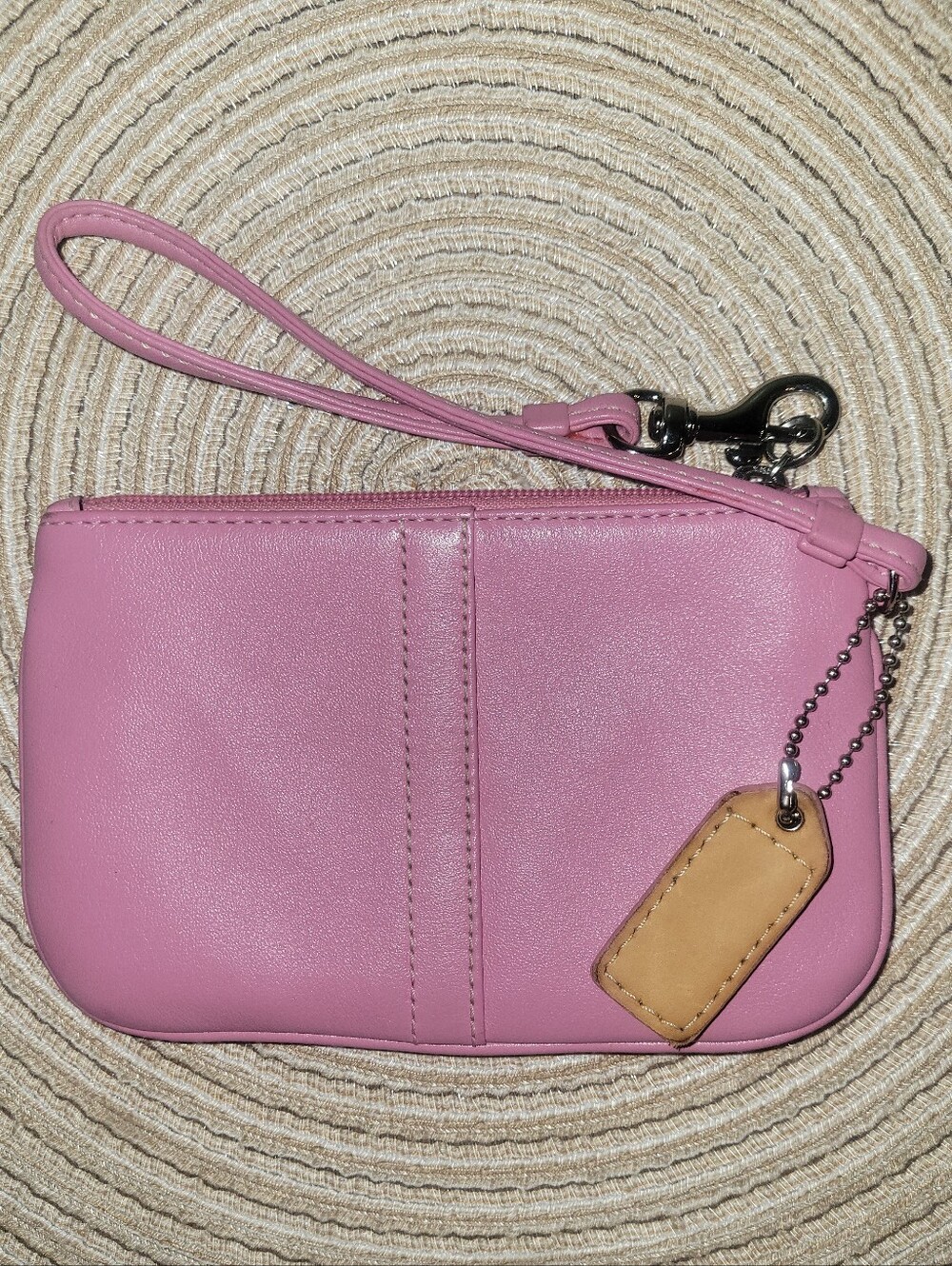 Coach Pink Soho Leather Wristlet Pouch with Tag - Picture 3 of 4